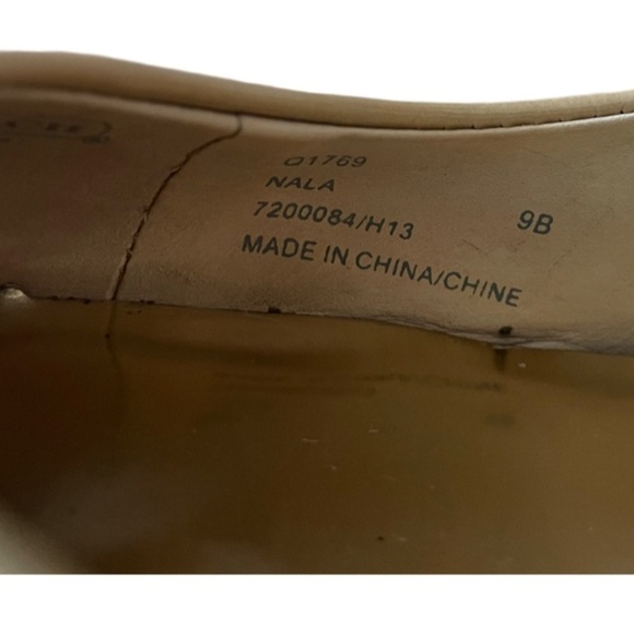 Coach Q 1769 Nala Nude Patent Leather Heels Size 9 - Picture 8 of 9